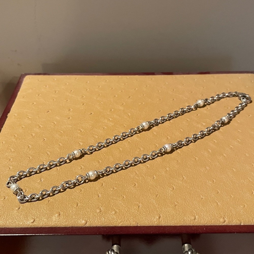 Judith Ripka Sterling Silver Pearl Necklace - Picture 2 of 6